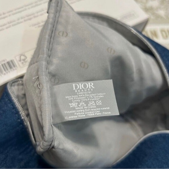 4 x DIOR beauty denim cosmetic pouch bag Limited Edition 2024 - Picture 6 of 6